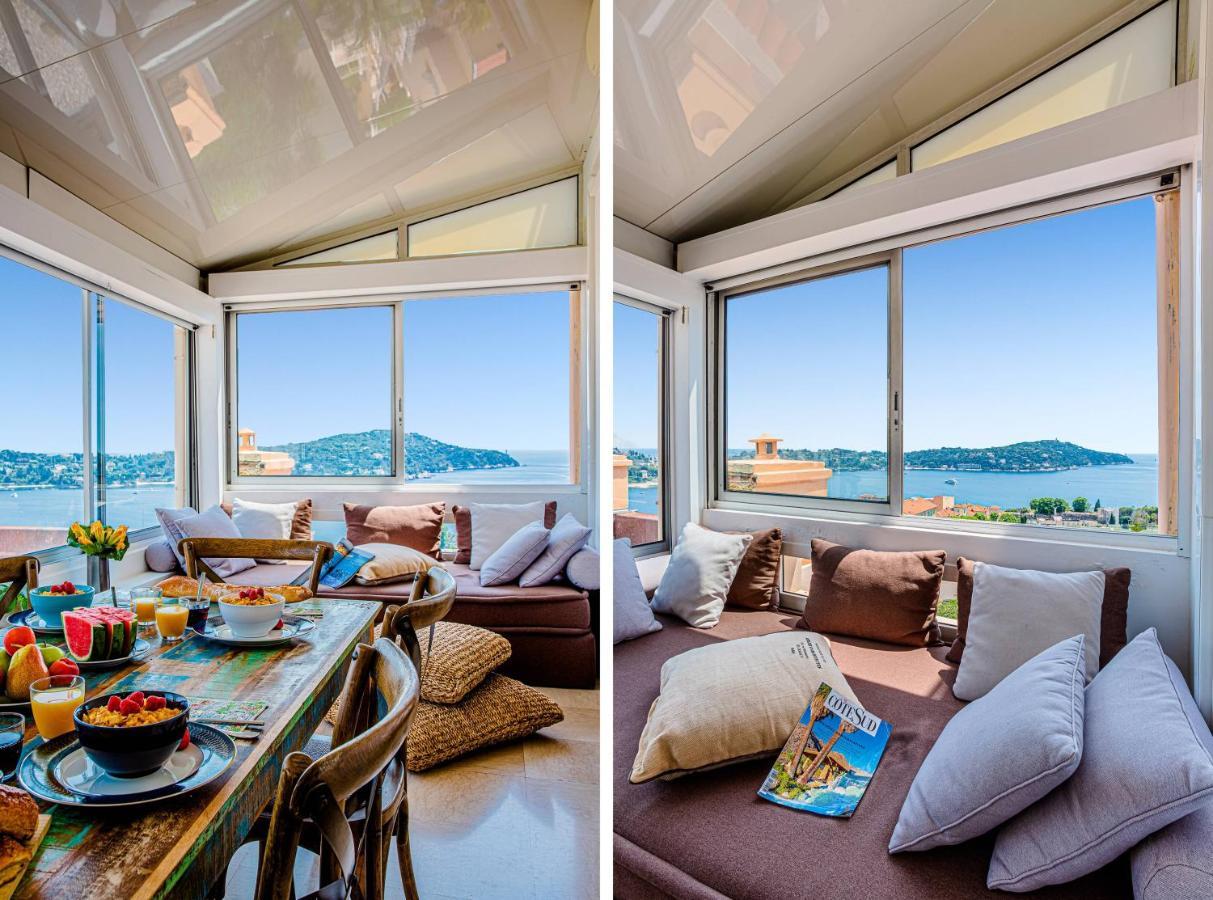 My Casa - Villefranche Cauvin - Panoramic Sea View Ac Bagian luar foto