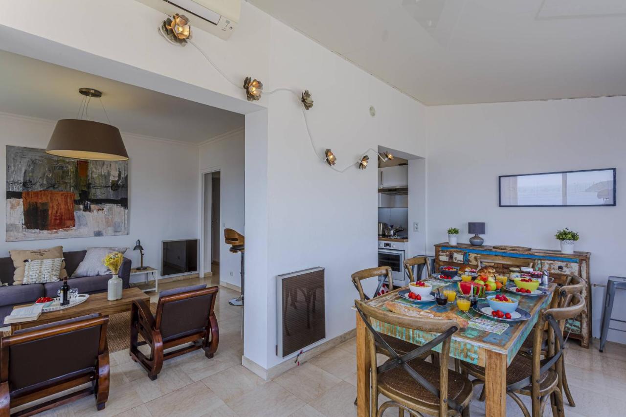 My Casa - Villefranche Cauvin - Panoramic Sea View Ac Bagian luar foto
